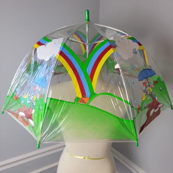 WHO FRAMED ROGER RABBIT Disney Clear Vinyl Graphic Child's Collectible Umbrella - Picture 2 of 11